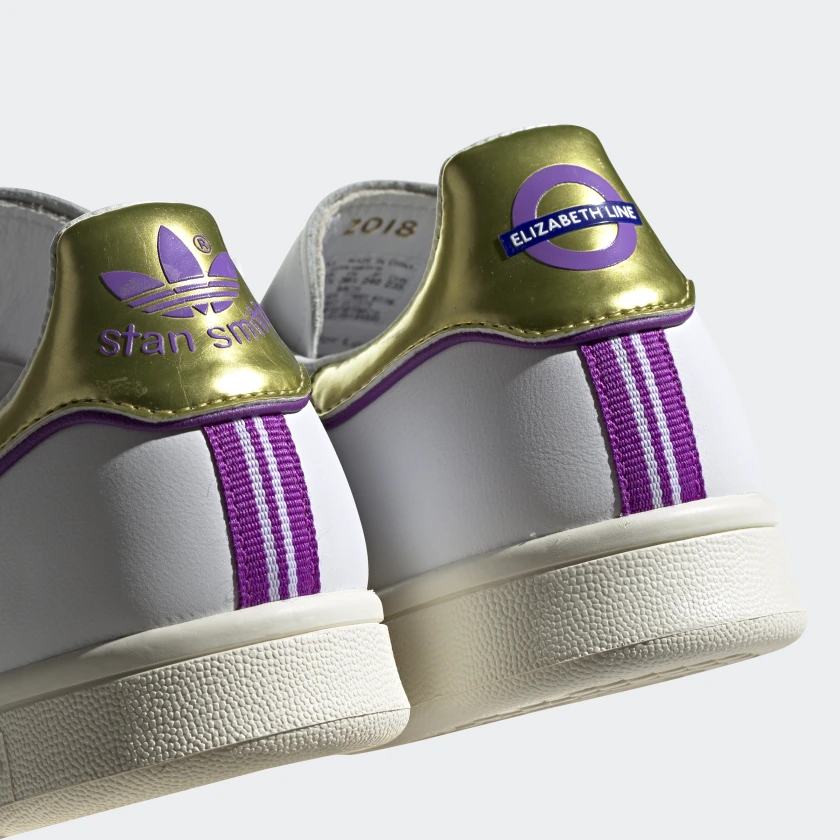 adidas originals tfl stan smith in white and gold